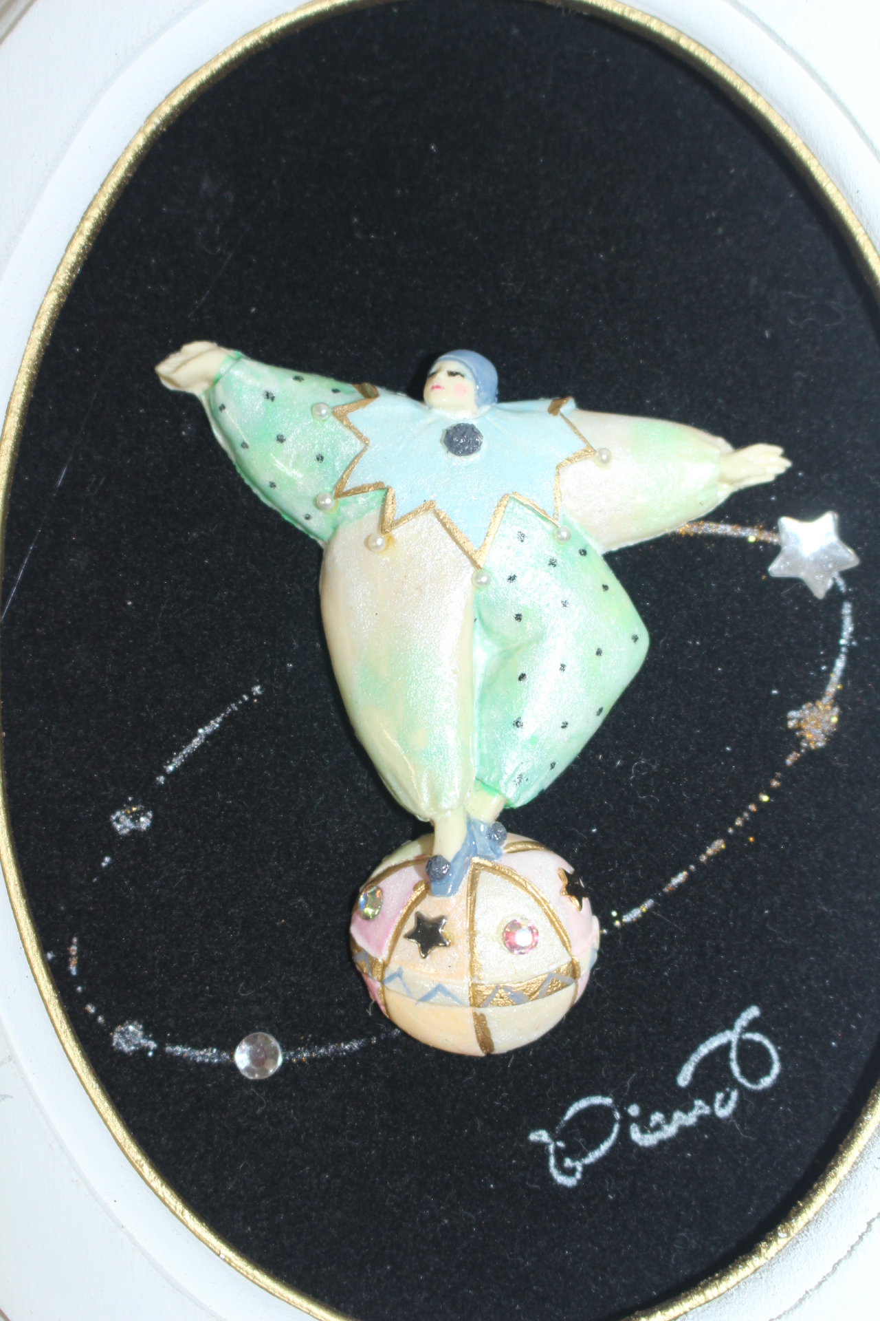 유럽산 삐에로 나무액자