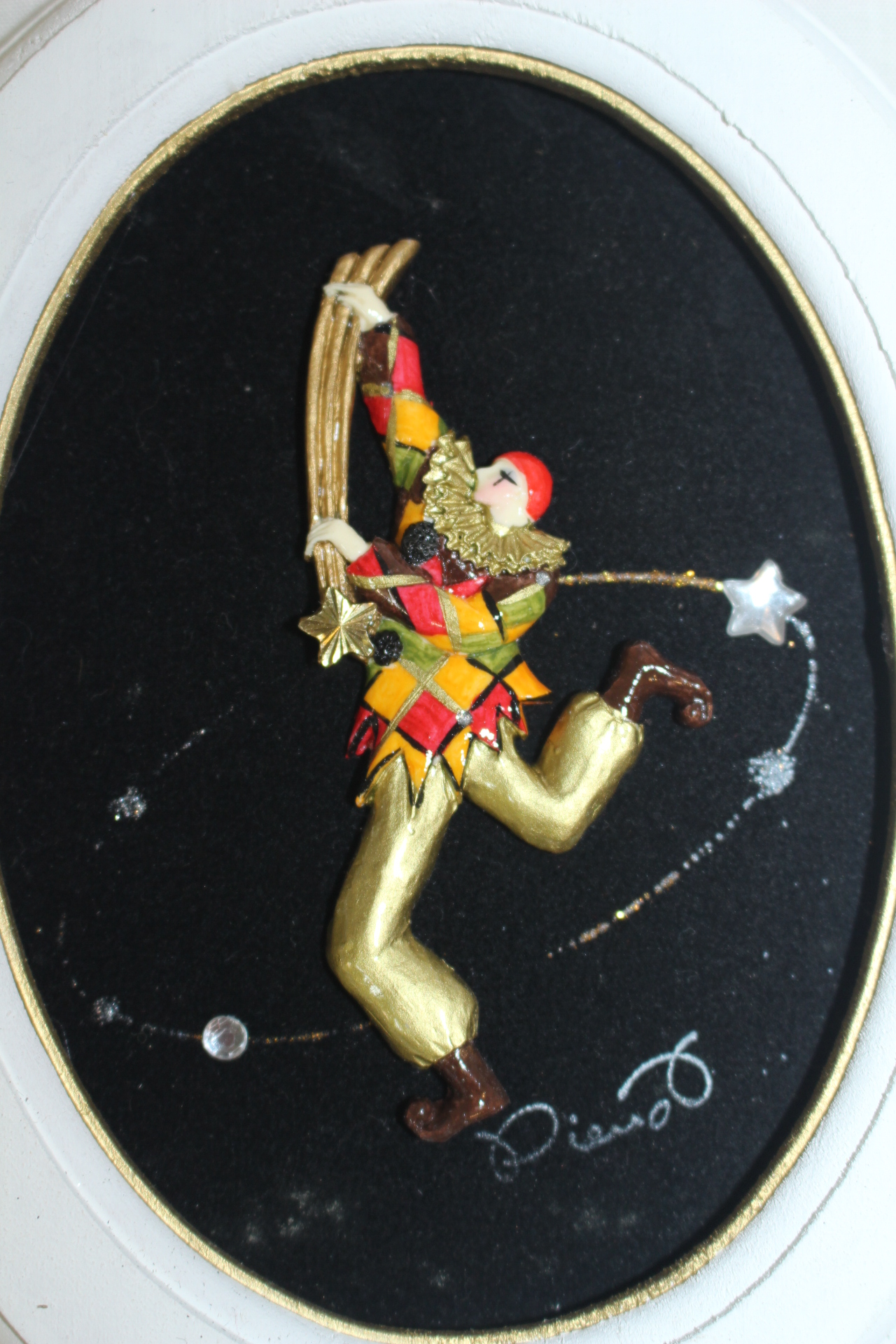 유럽산 삐에로 나무액자