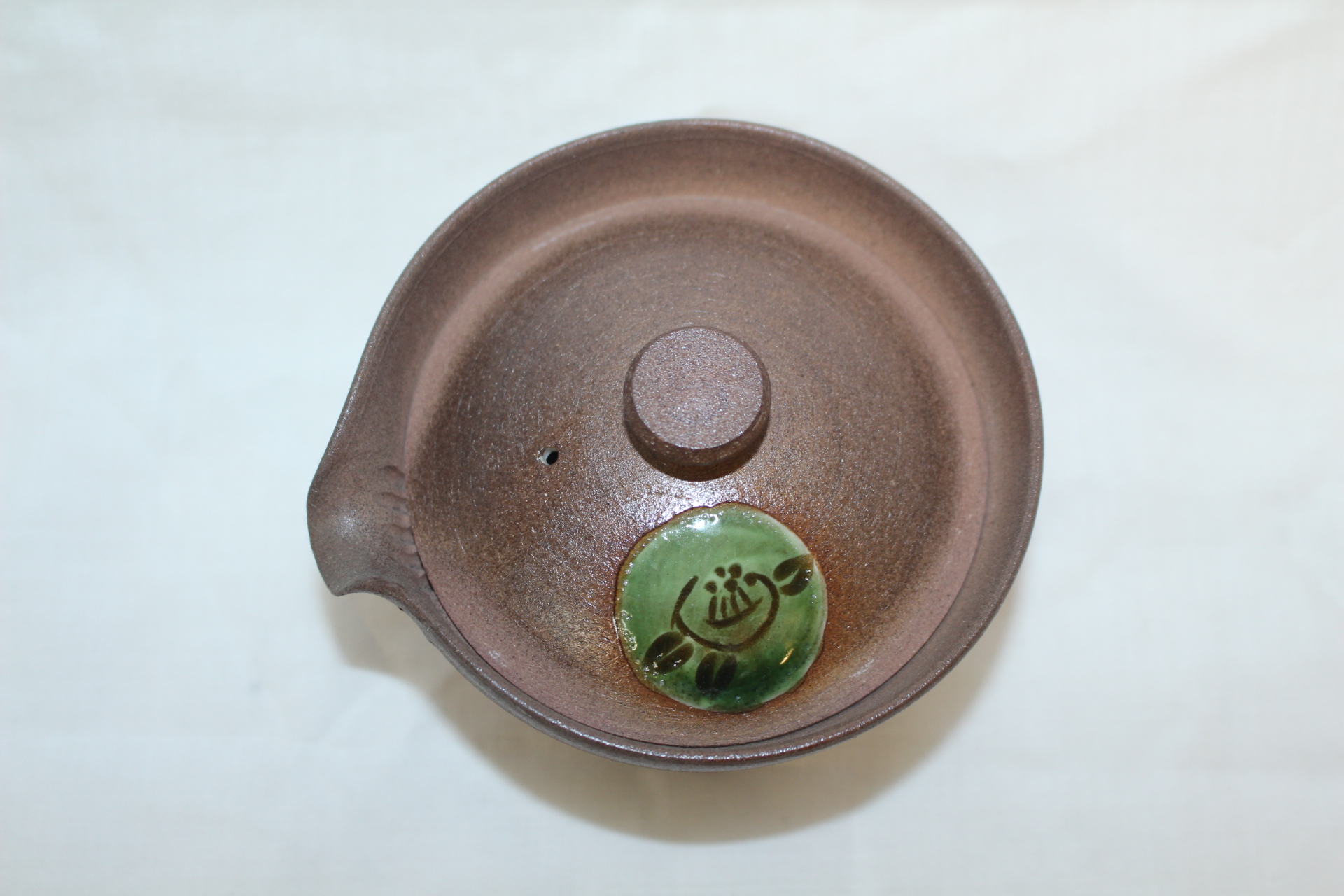 분청자 청화화문 호(浩) 다관