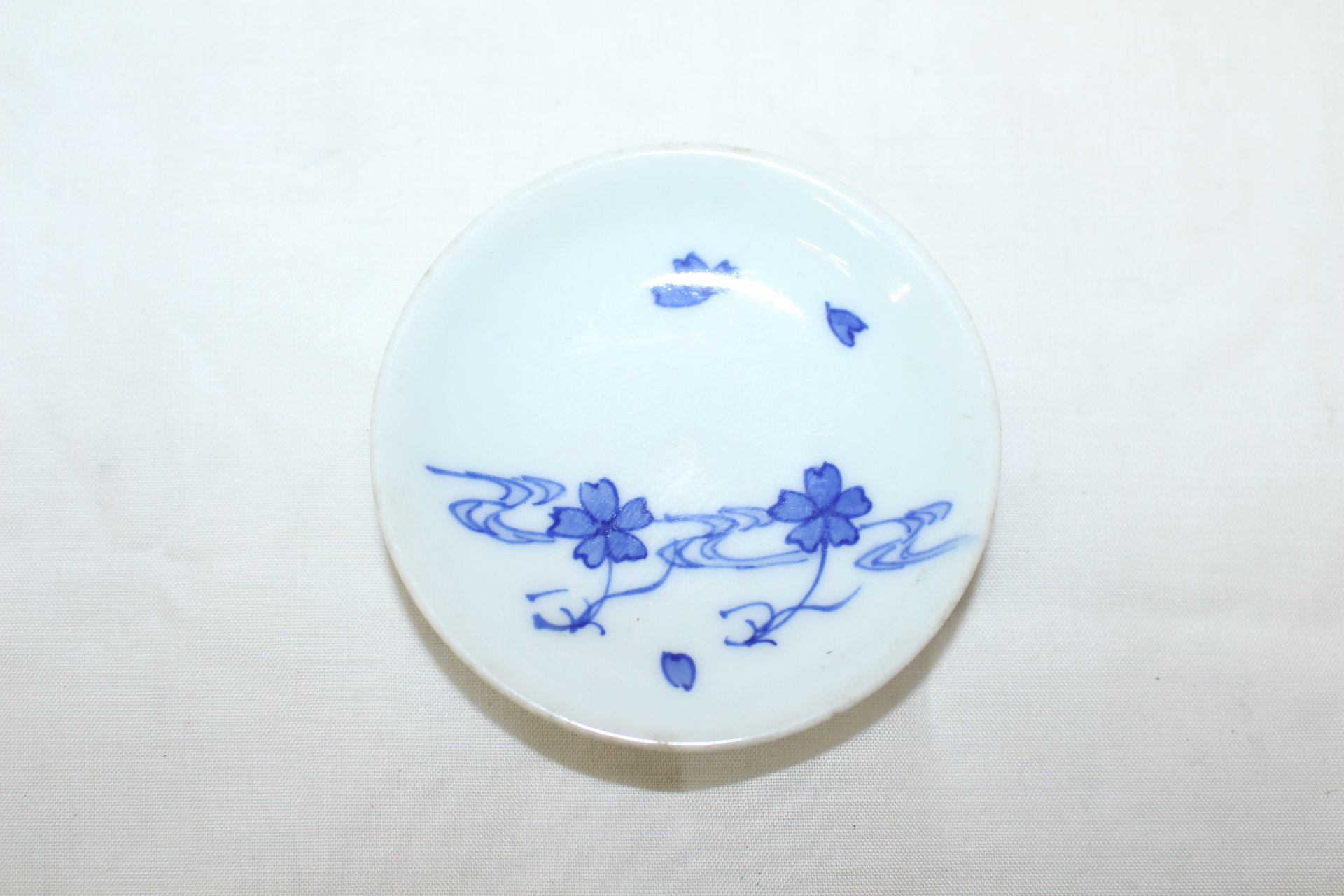 연대가좋은 청화백자화문 소완