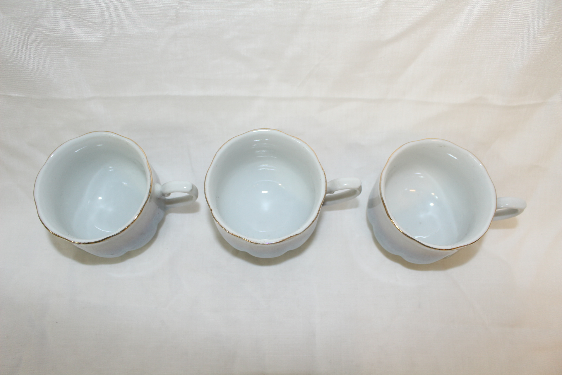 근대사 진주빛 백자 커피잔 3점