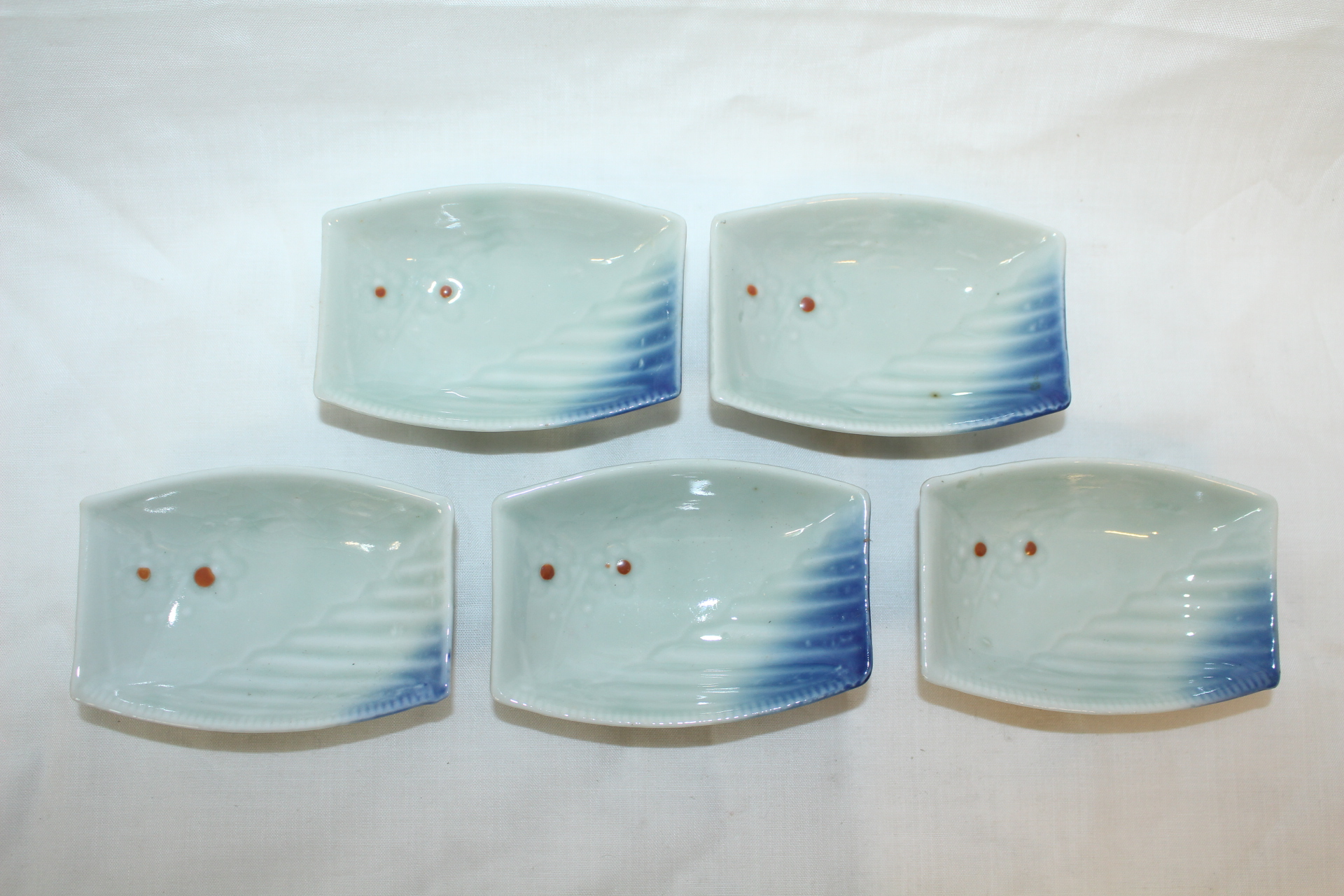 연대가좋은 청화백자완 5점