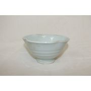 연대가좋은 청화백자 나뭇잎문 화형자완