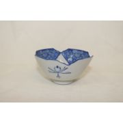 연대가좋은 청화백자 산수문 화형완