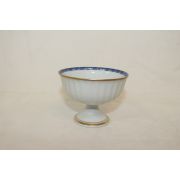 청화백자 금채 굽다리잔