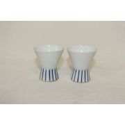 청화백자 잔 2점