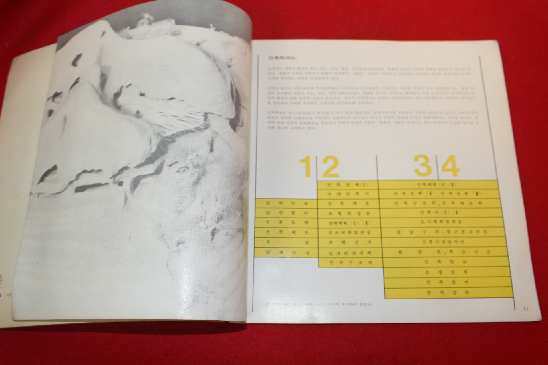 1976년 국민대학 조형학부 전시회도록
