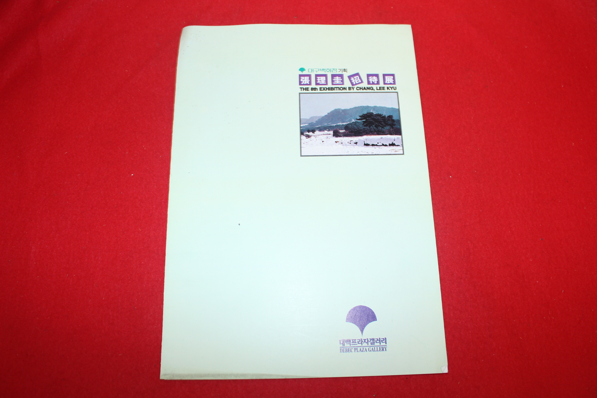 1996년 장이규 전시회팜플렛