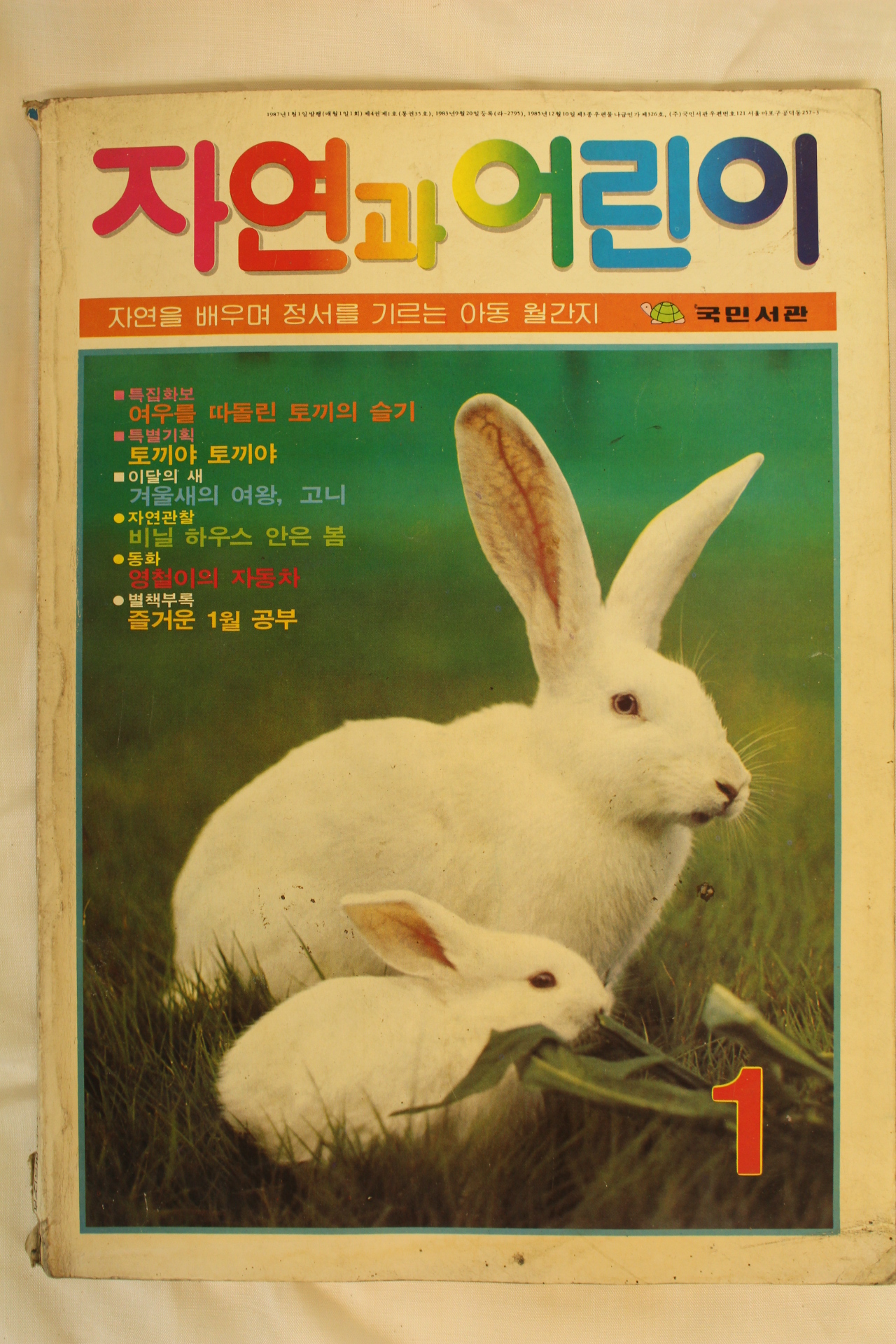 1987년 자연과 어린이 1월호