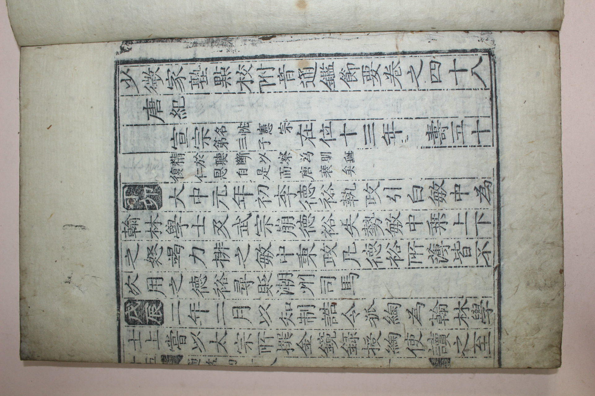 목판본 소미가숙점교부음통감절요(少微家熟點校附音通鑑節要)권48~50  1책