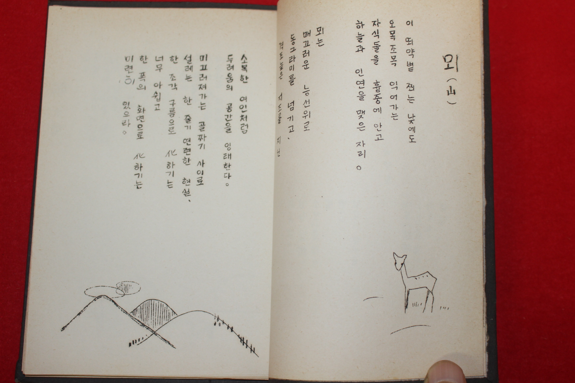 1975년 프린트본 박용엽,김시라,박용영,박영철 백향목 시집