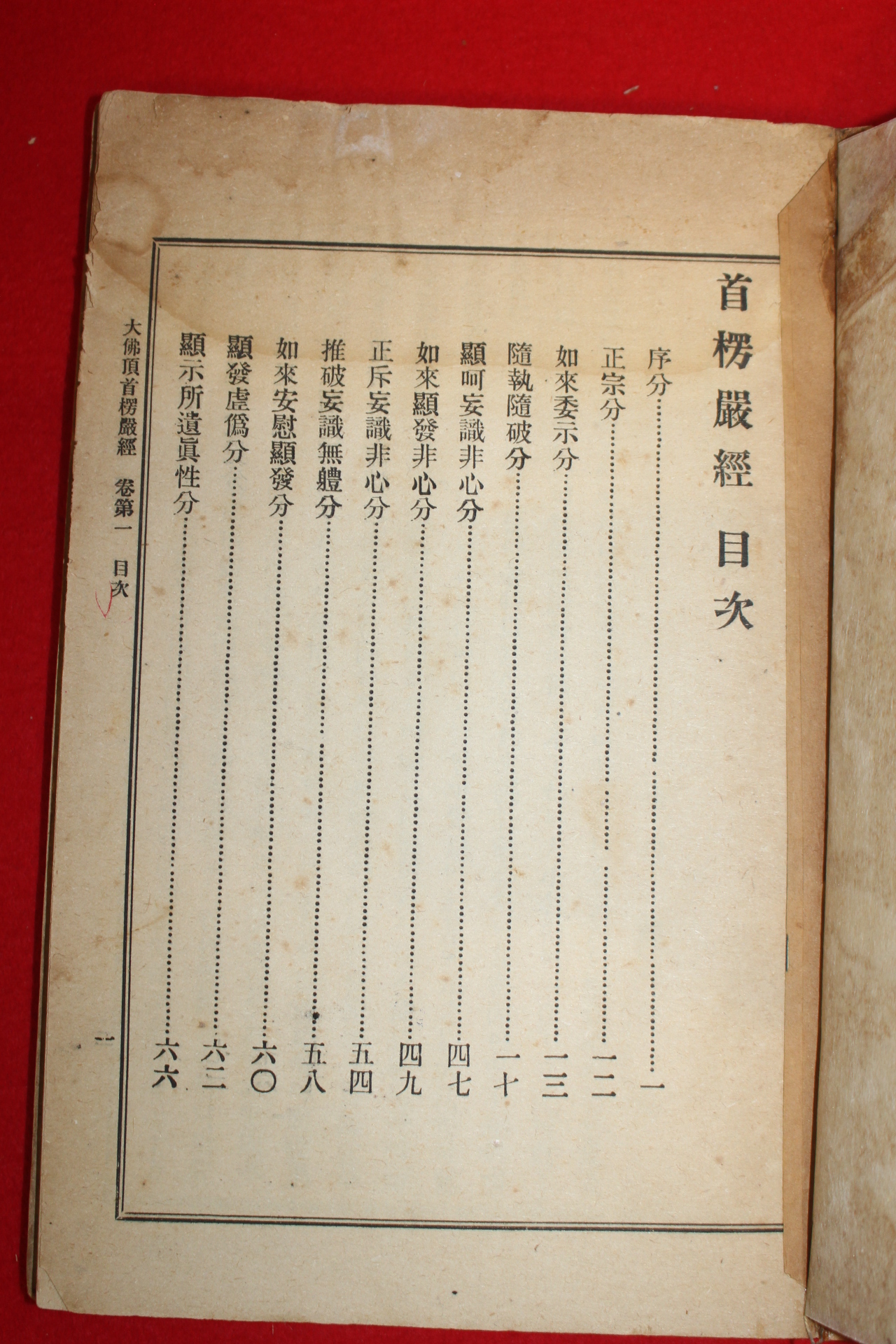 1922년(불기2949년) 수능엄경(首楞嚴經)권1,2