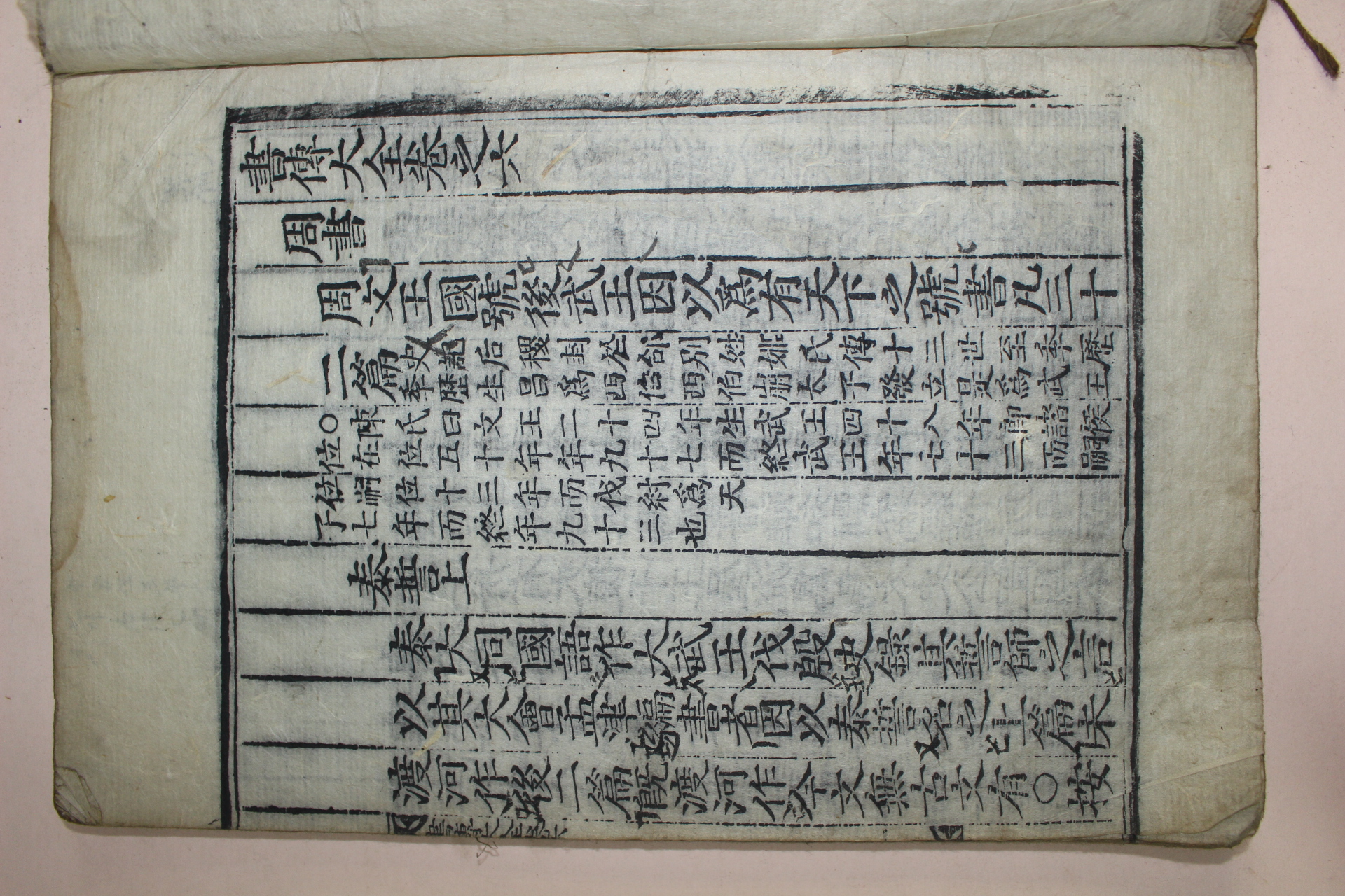 조선시대 목판본 서전대전(書傳大全)권5~9   5책