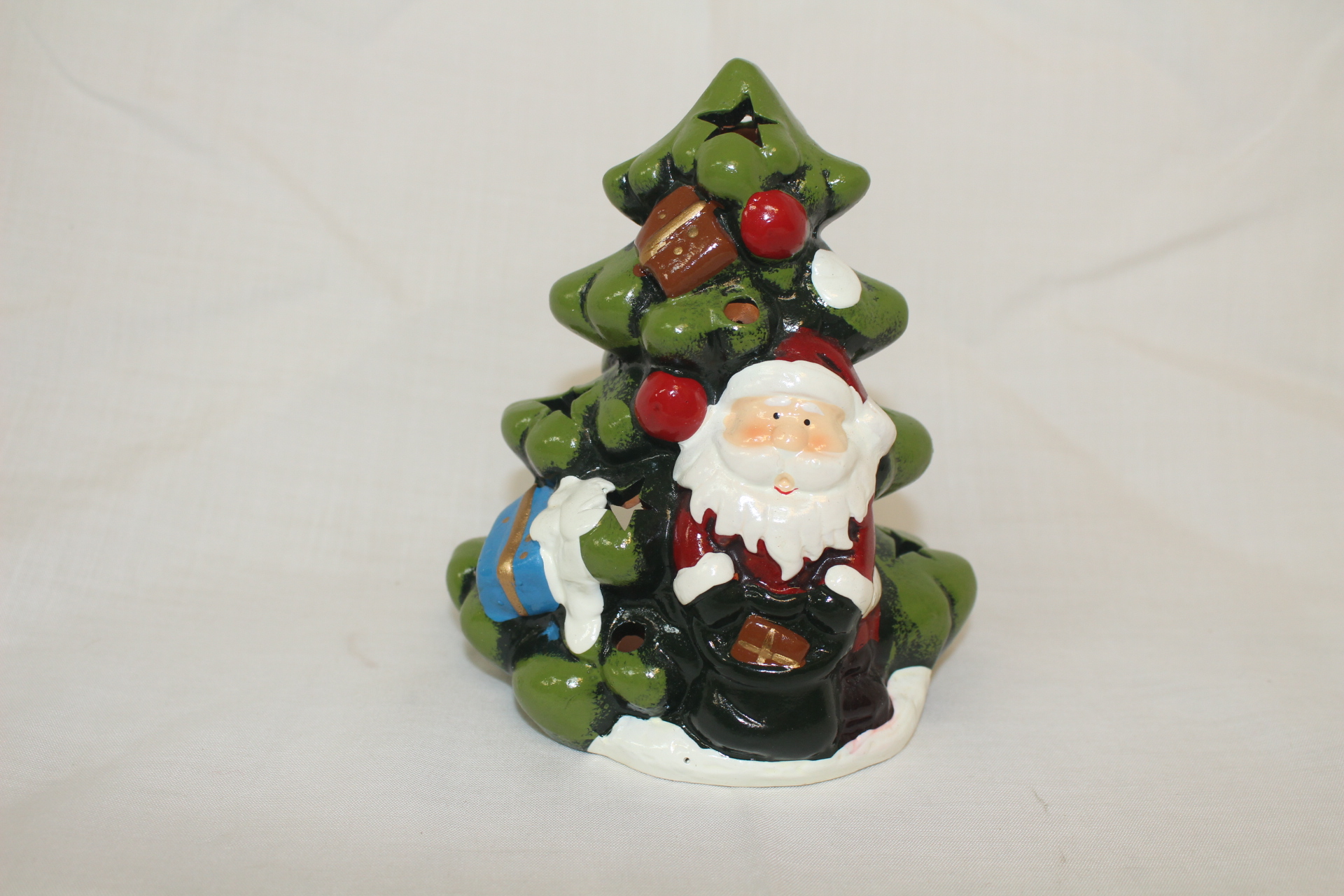 도자기 재질로된 크리스마스트리모양 향로