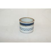 청화백자 철화줄문 차도구(두껑받침)