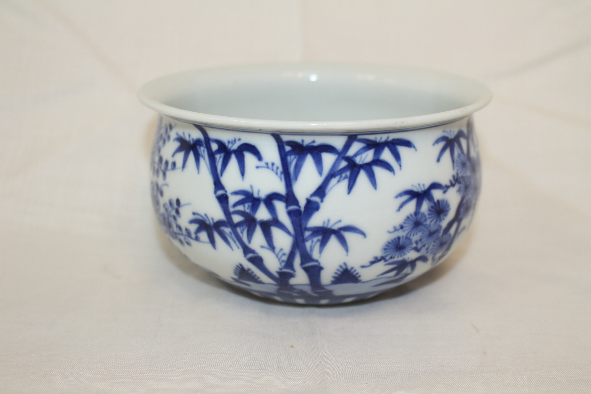 이마리 평안청광(平安淸光) 청화백자 사군자문 퇴수기