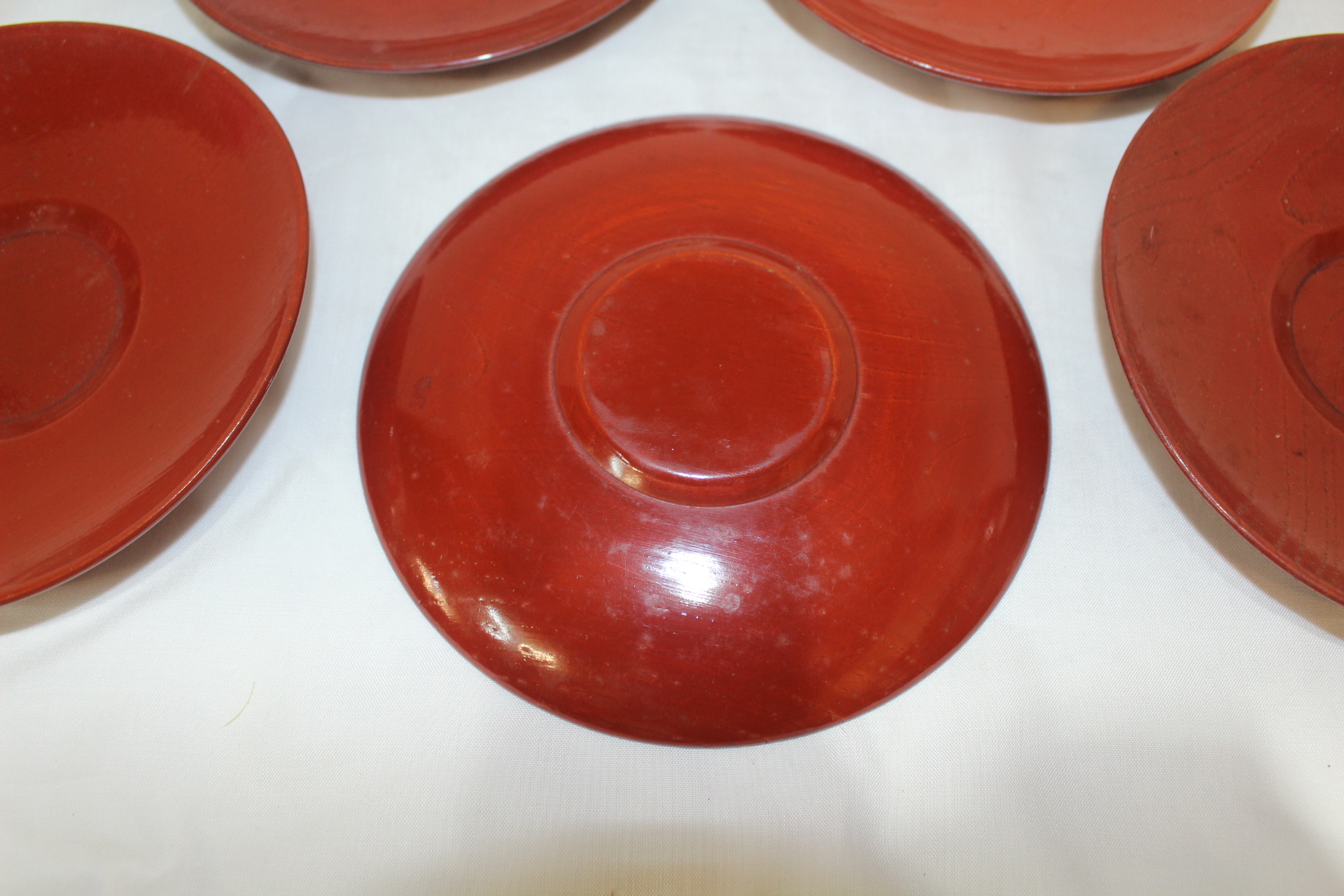 나무로된 차탁 5점