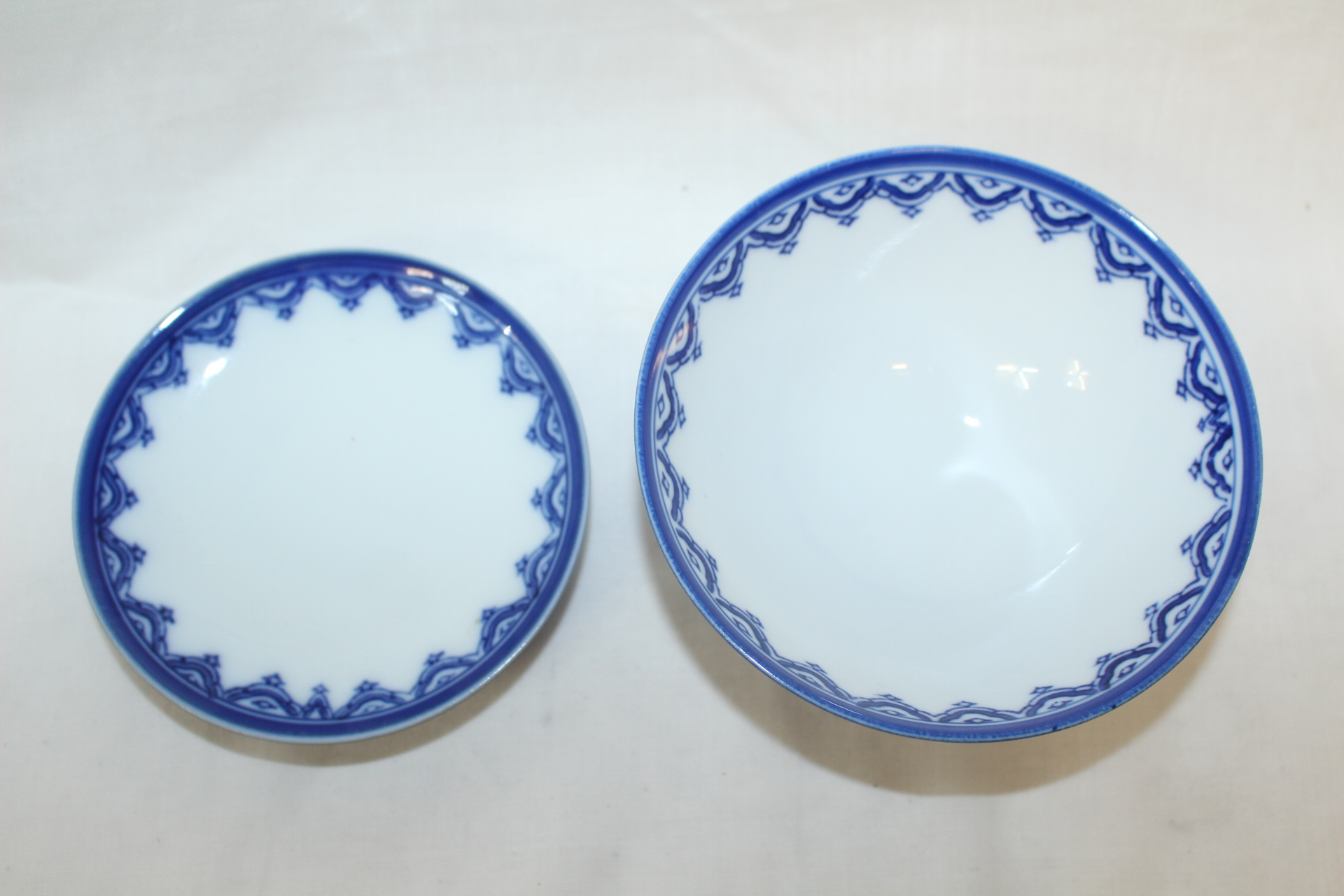 이마리 청화백자동자문 개완