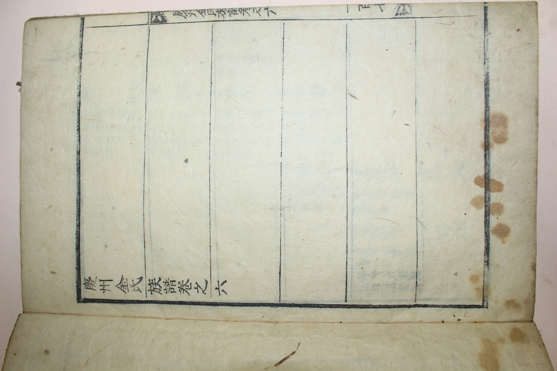 1745년 을축보 목활자본 경주김씨족보(慶州金氏族譜) 6책완질