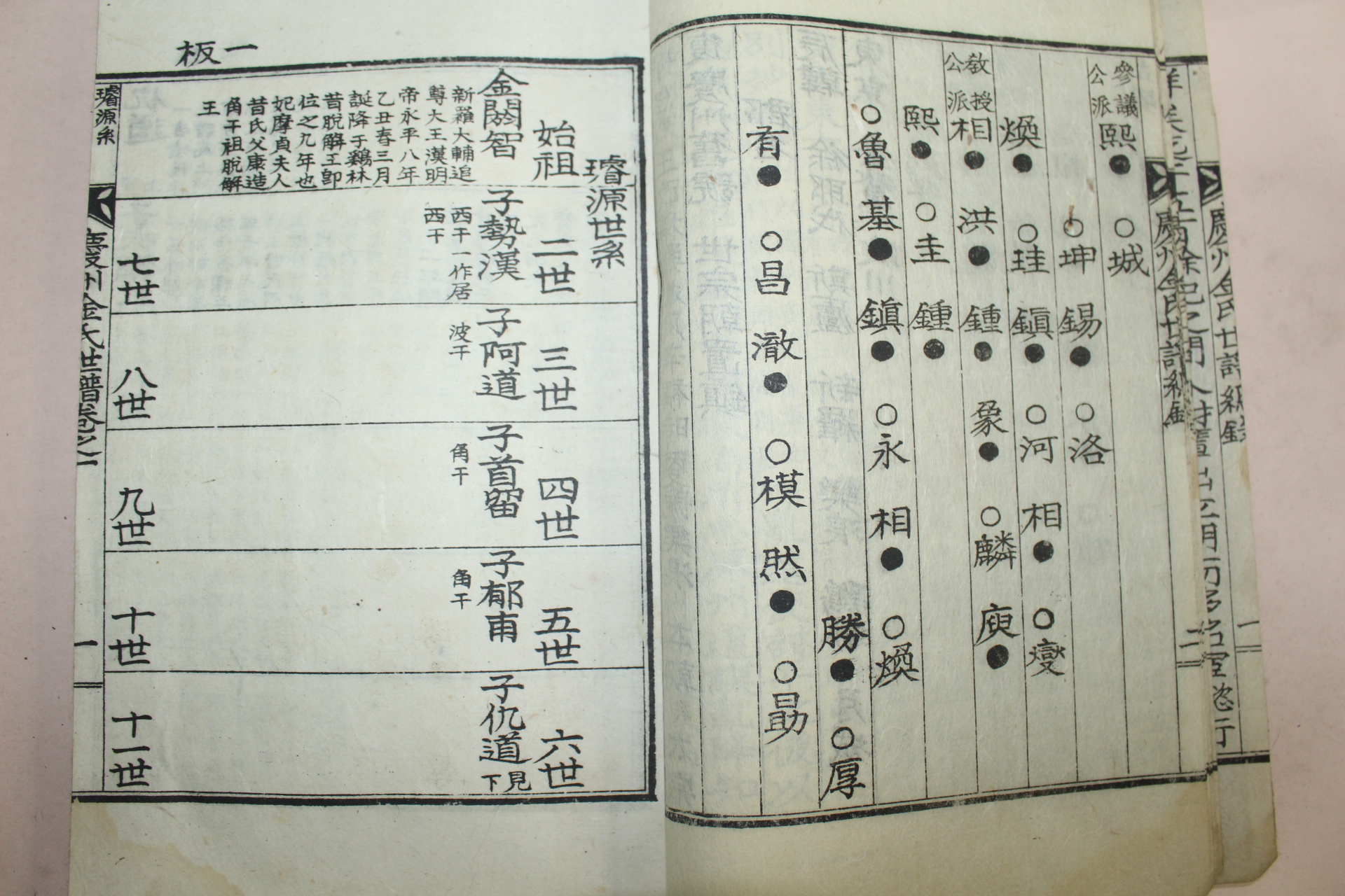 1936년 대구간행 경주김씨세보(慶州金氏世譜) 8책완질