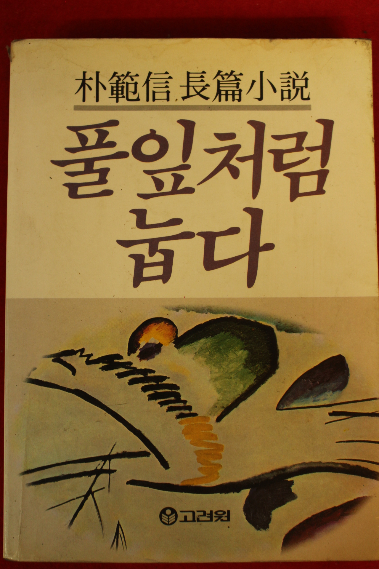 1986년 박범신장편소설 풀잎처럼 눕다