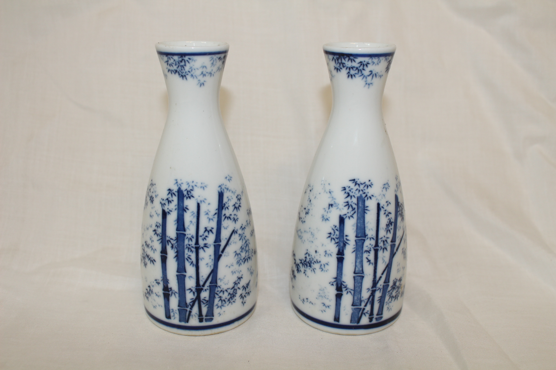 청화백자 대나무문 주병 2점
