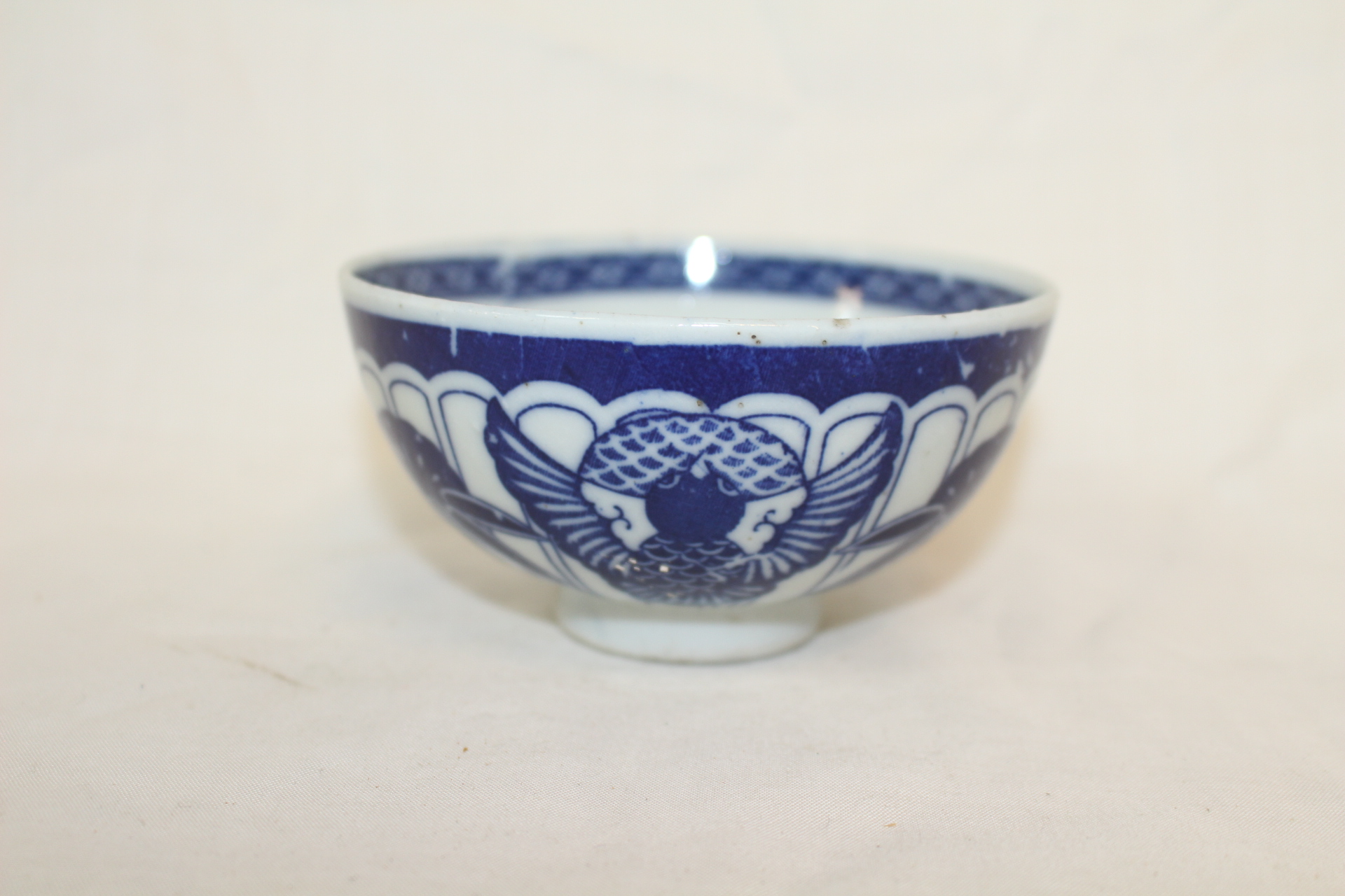 연대가좋은 외사기 청화백자화문 자완