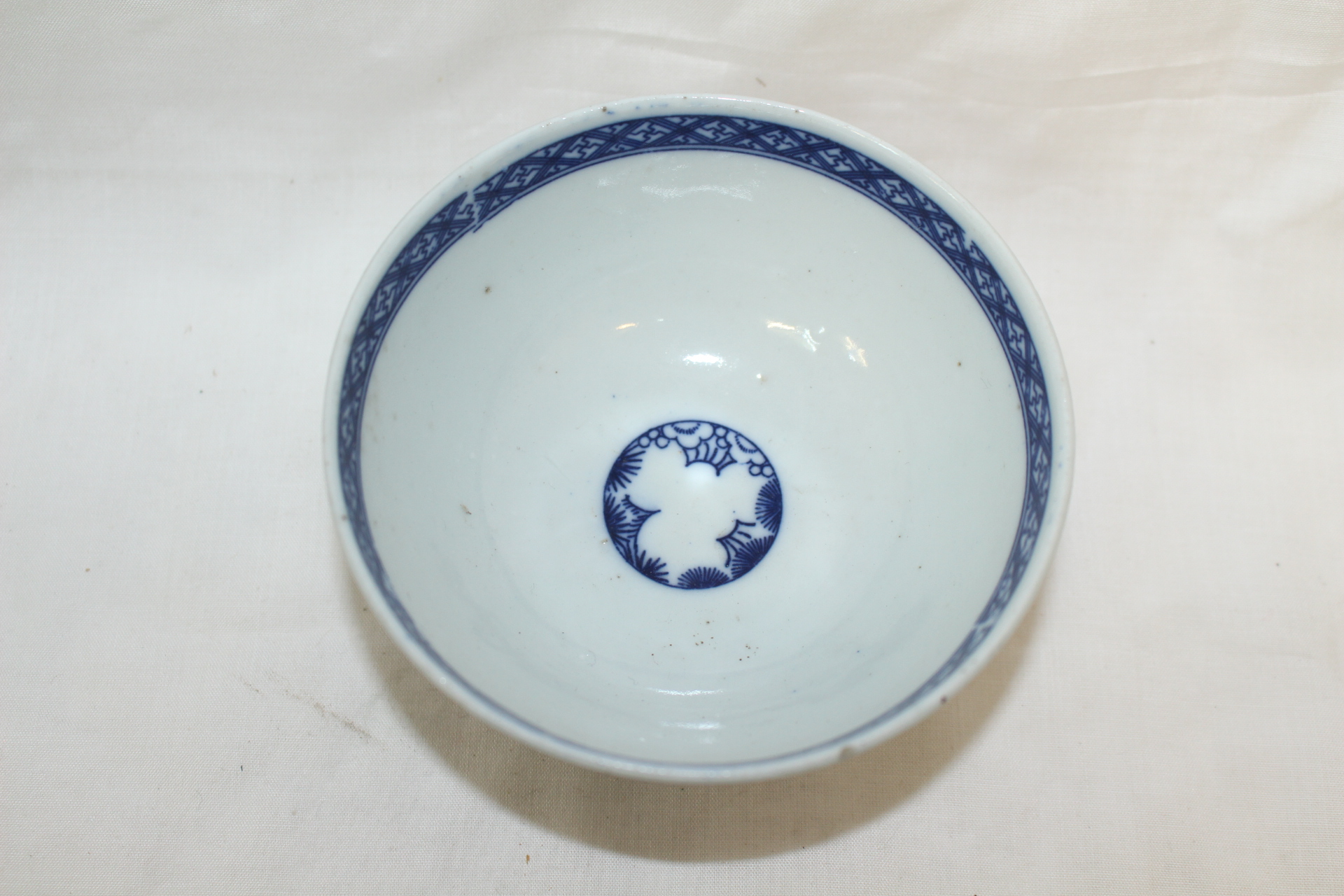 연대가좋은 외사기 청화백자화문 자완