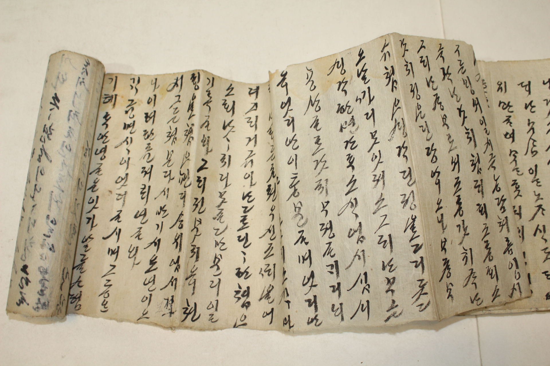 조선시대 한글언문 두리마리가사 (3미터)