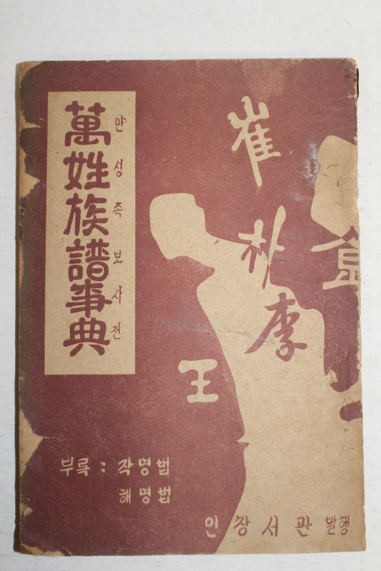 1966년 인창서관 만성족보사전(萬姓族譜事典)