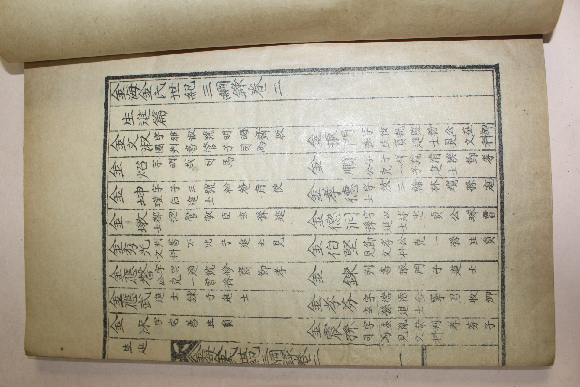 1935년간행 김해김씨세기삼강록(金海金氏世紀三綱錄)3책완질