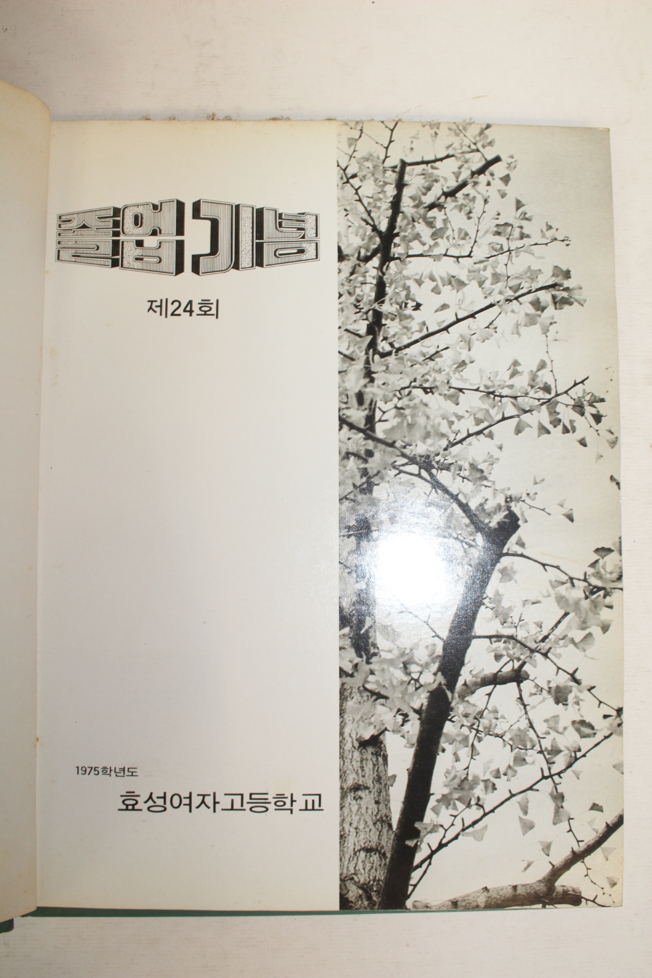 1975년 효성여자고등학교 제24회 졸업기념 앨범