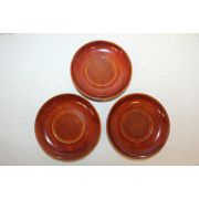 나무에 칠이된 완 3점