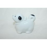 철화백자 개 조각상