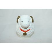 도자기재질의 양 조각상