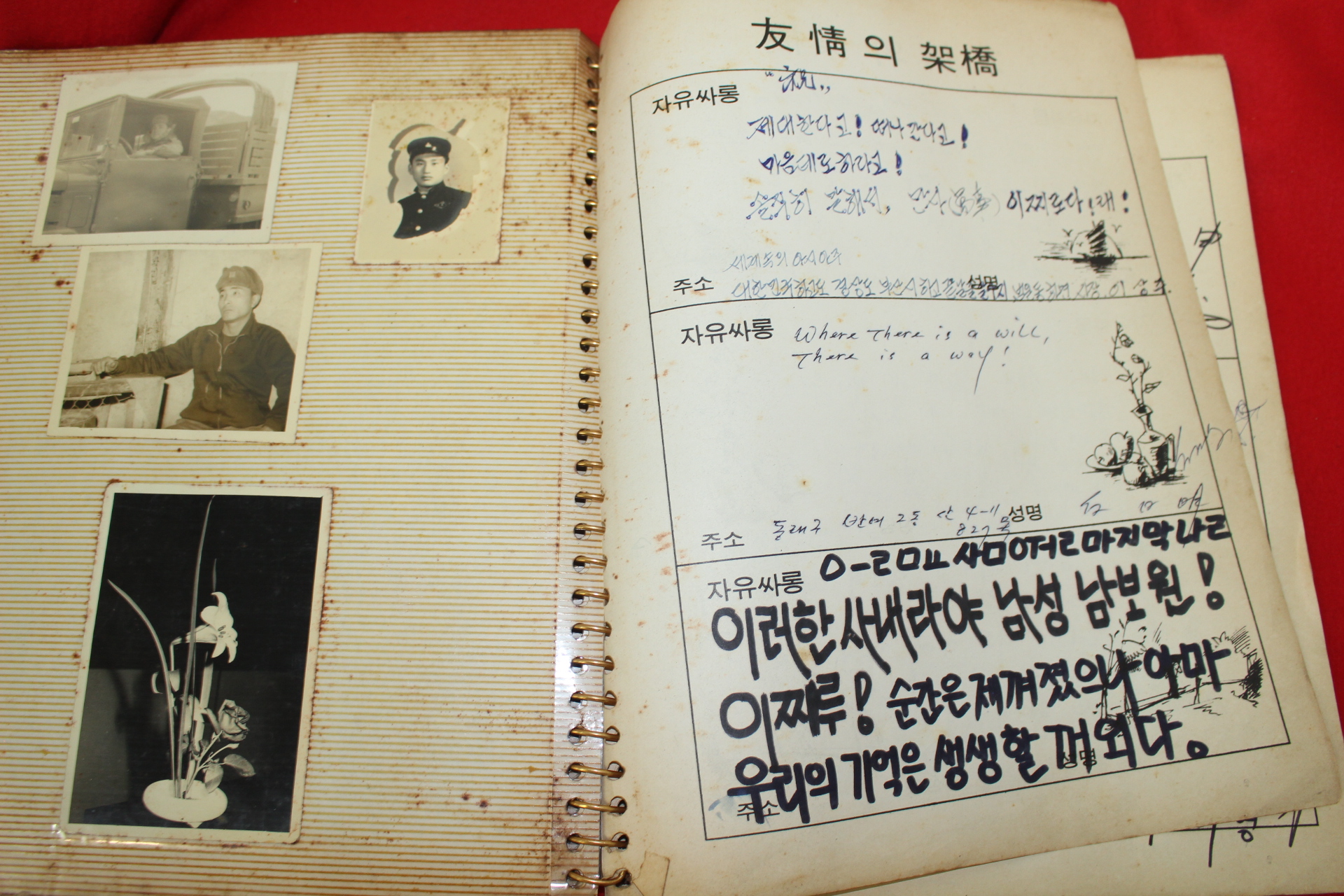 1975년 군제대 앨범 사진