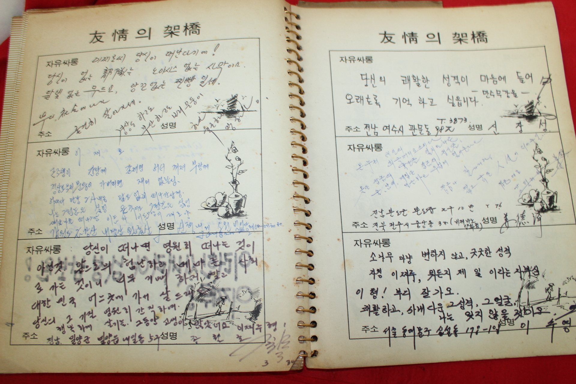 1975년 군제대 앨범 사진