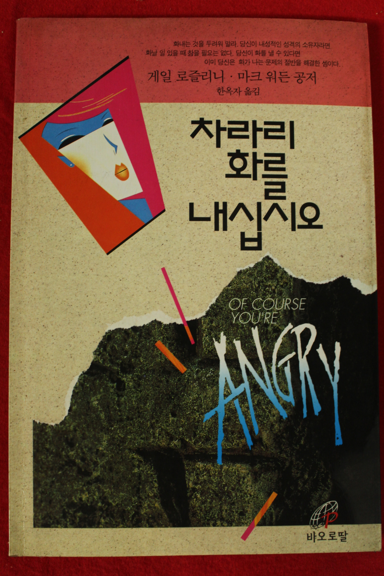 1994년초판 게일 로즐리니 마크워든 한옥자옮김 차라리 화를 내십시오