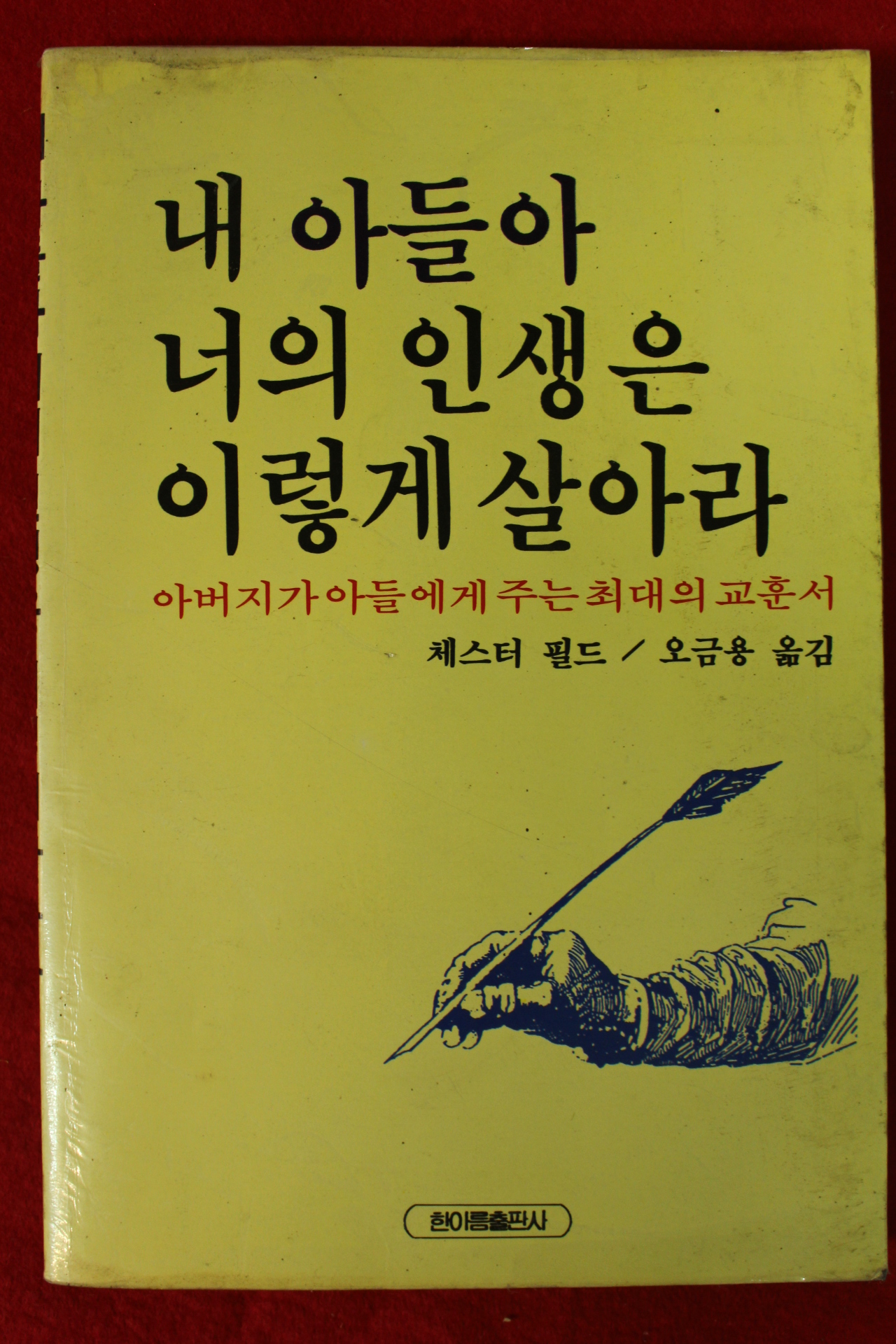 1994년초판 체스터 필드 내 아들아 너의 인생은 이렇게 살아라