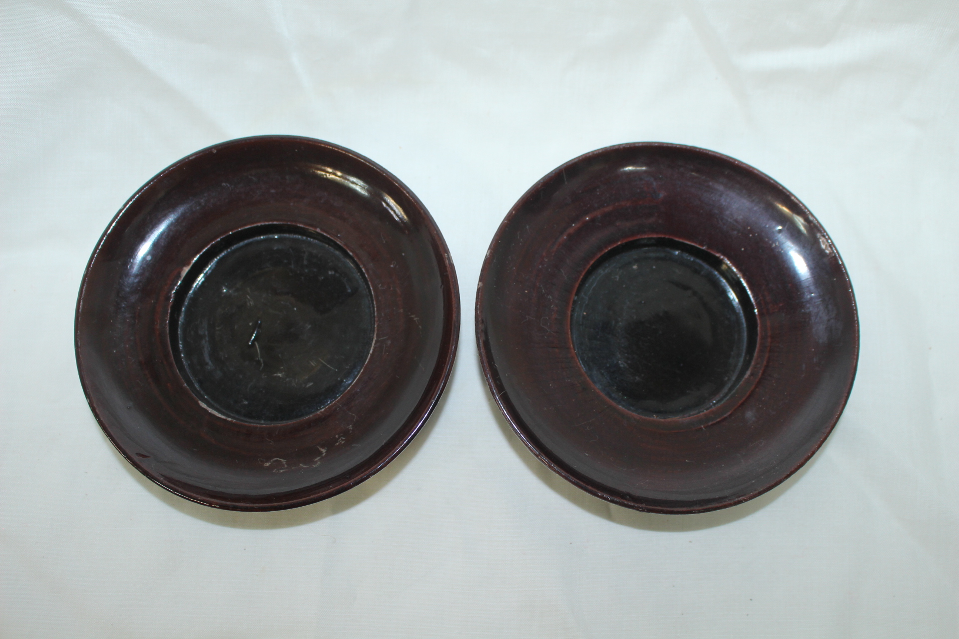 연대가좋은 나무로된 완 2점