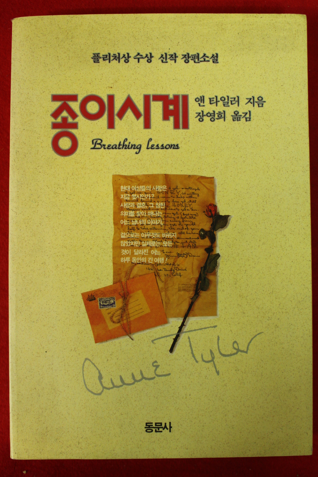 1992년 앤타일러 장영희옮김 종이시계