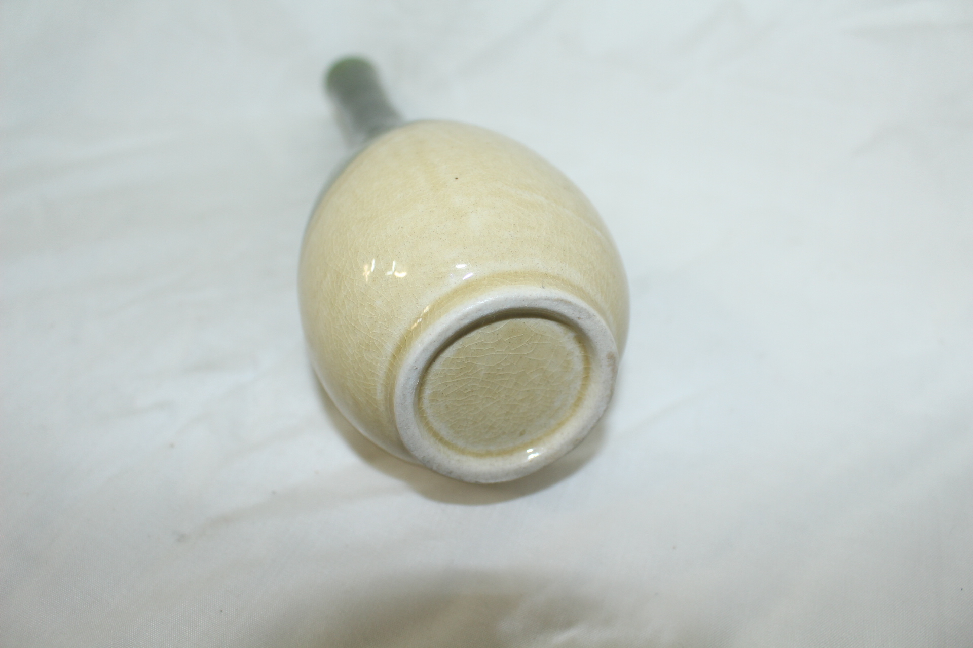 오리배청자 한송이화병