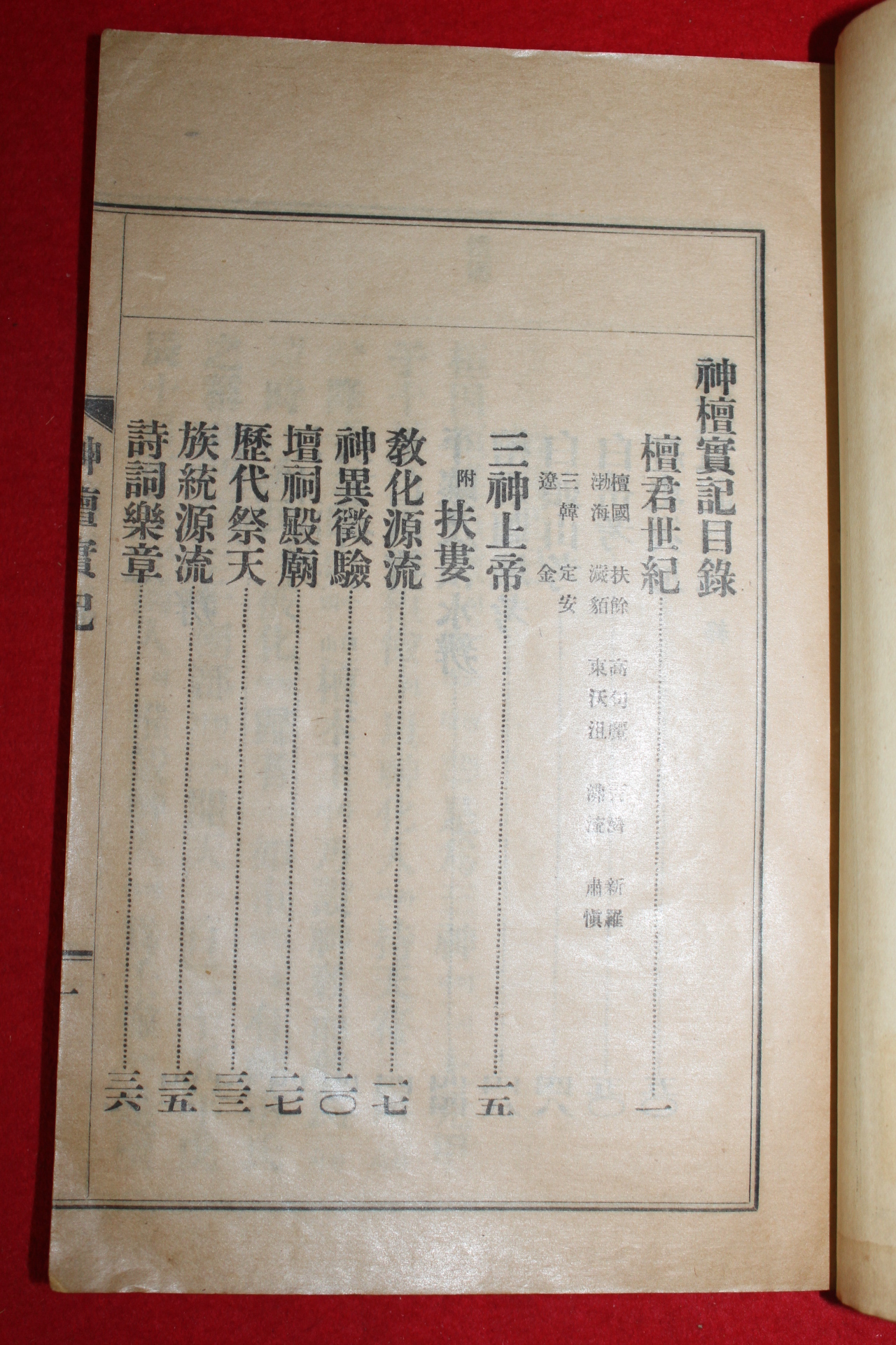1923년(대정12년) 신단실기(神檀實紀) 1책완질
