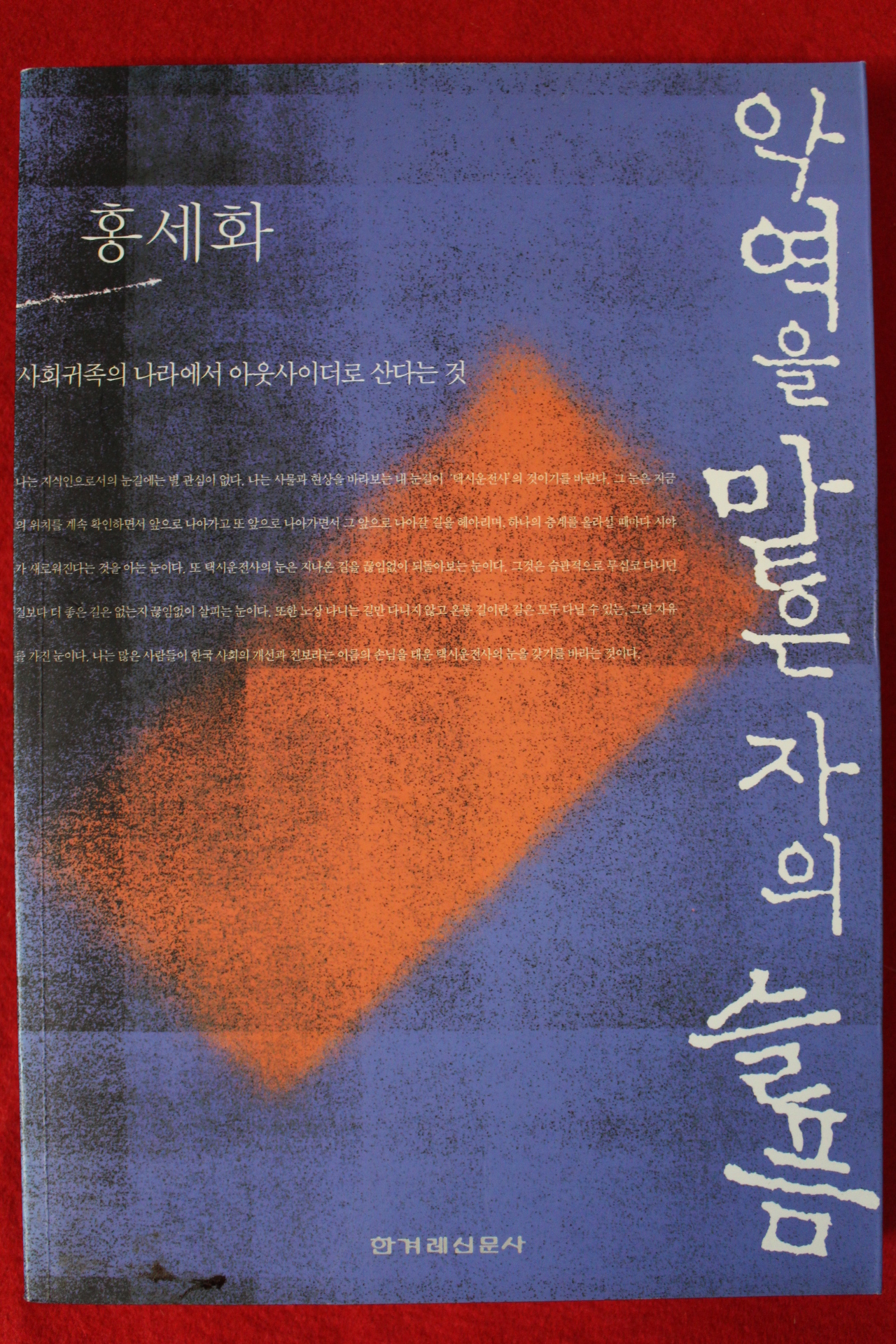 2005년 홍세화 악역을 맡은자의 슬픔