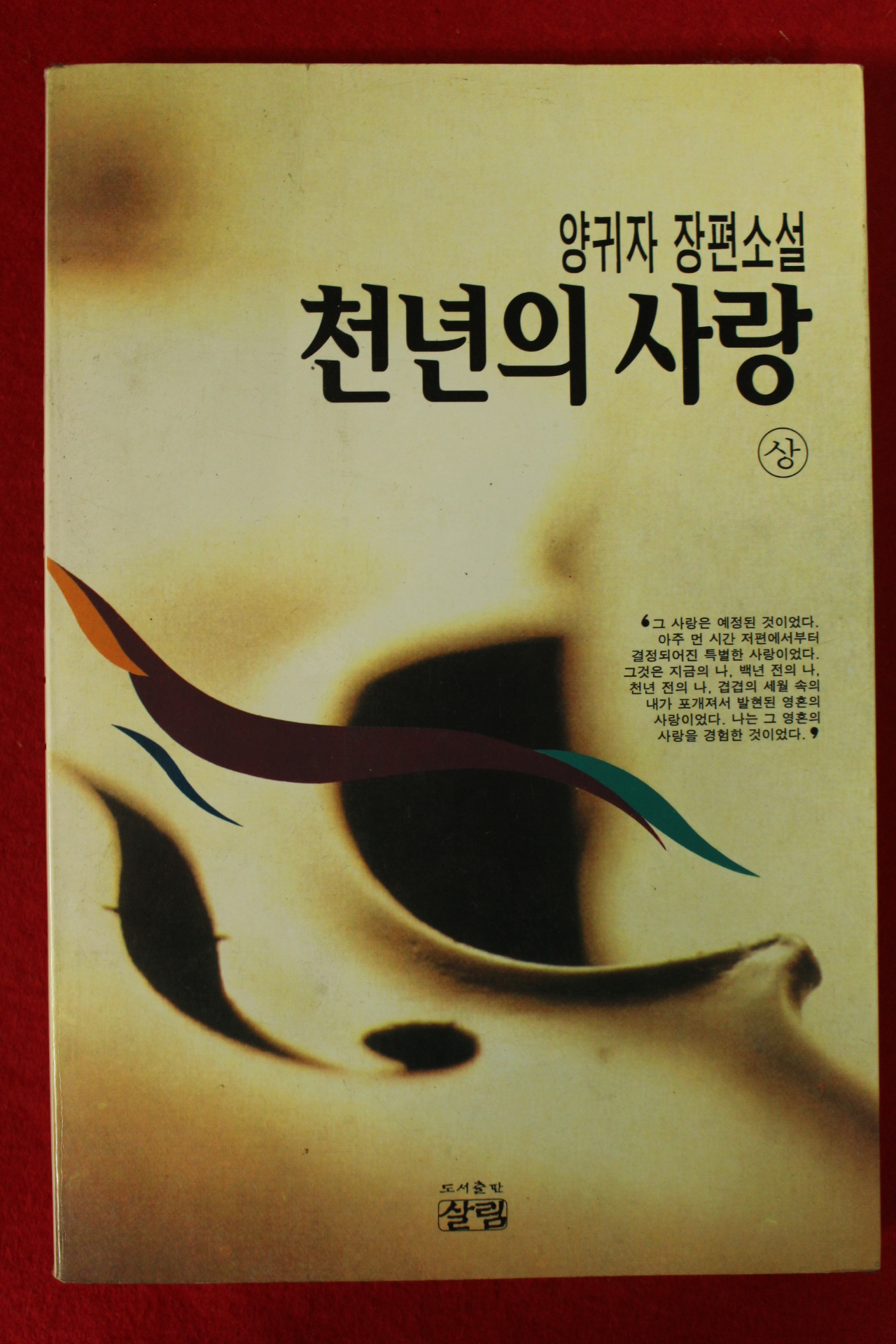 1995년 양귀자 장편소설 천년의 사랑 상권