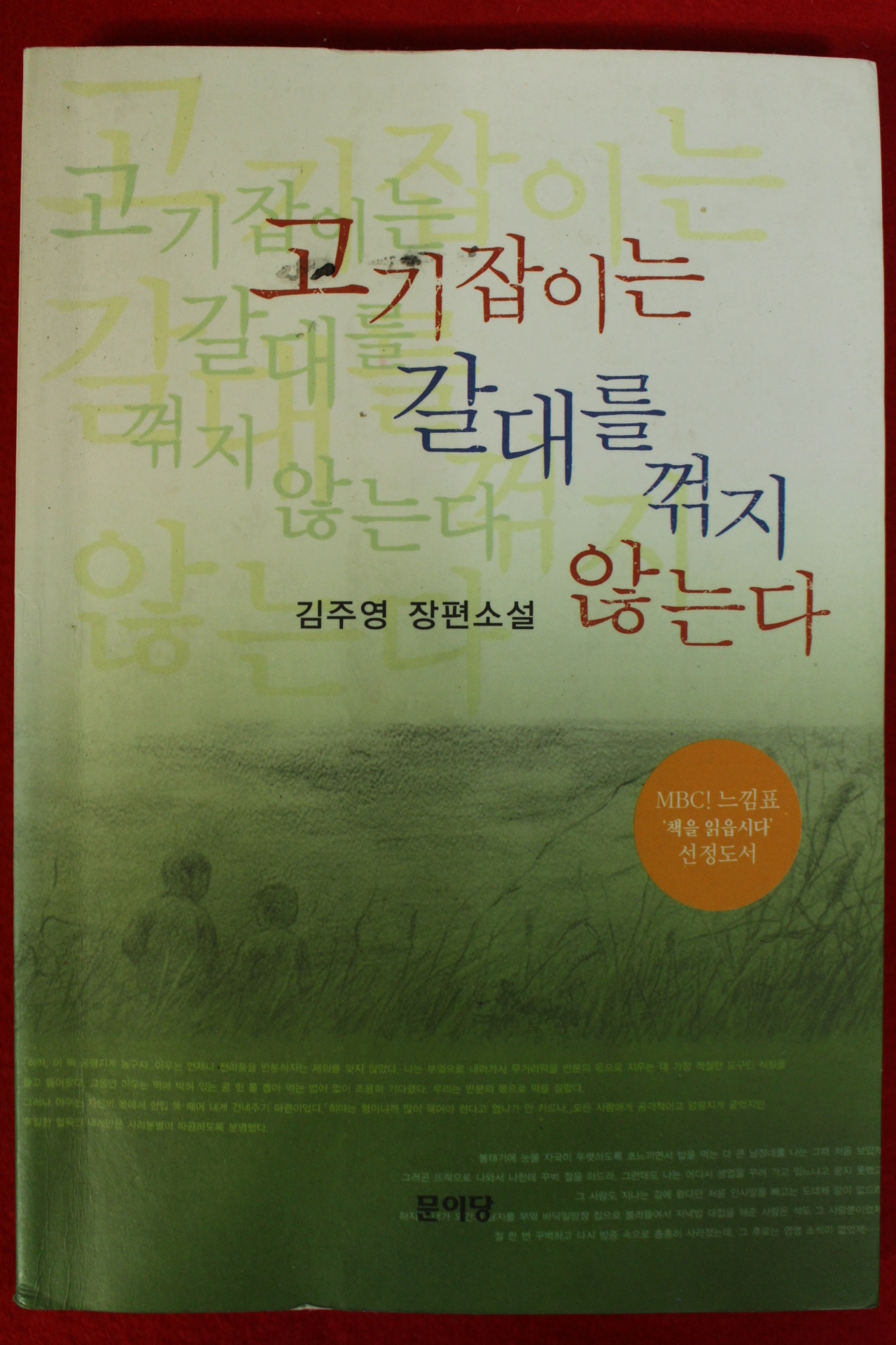 2004년 김주영 장편소설 고기잡이는 갈대를 꺽지 않는다