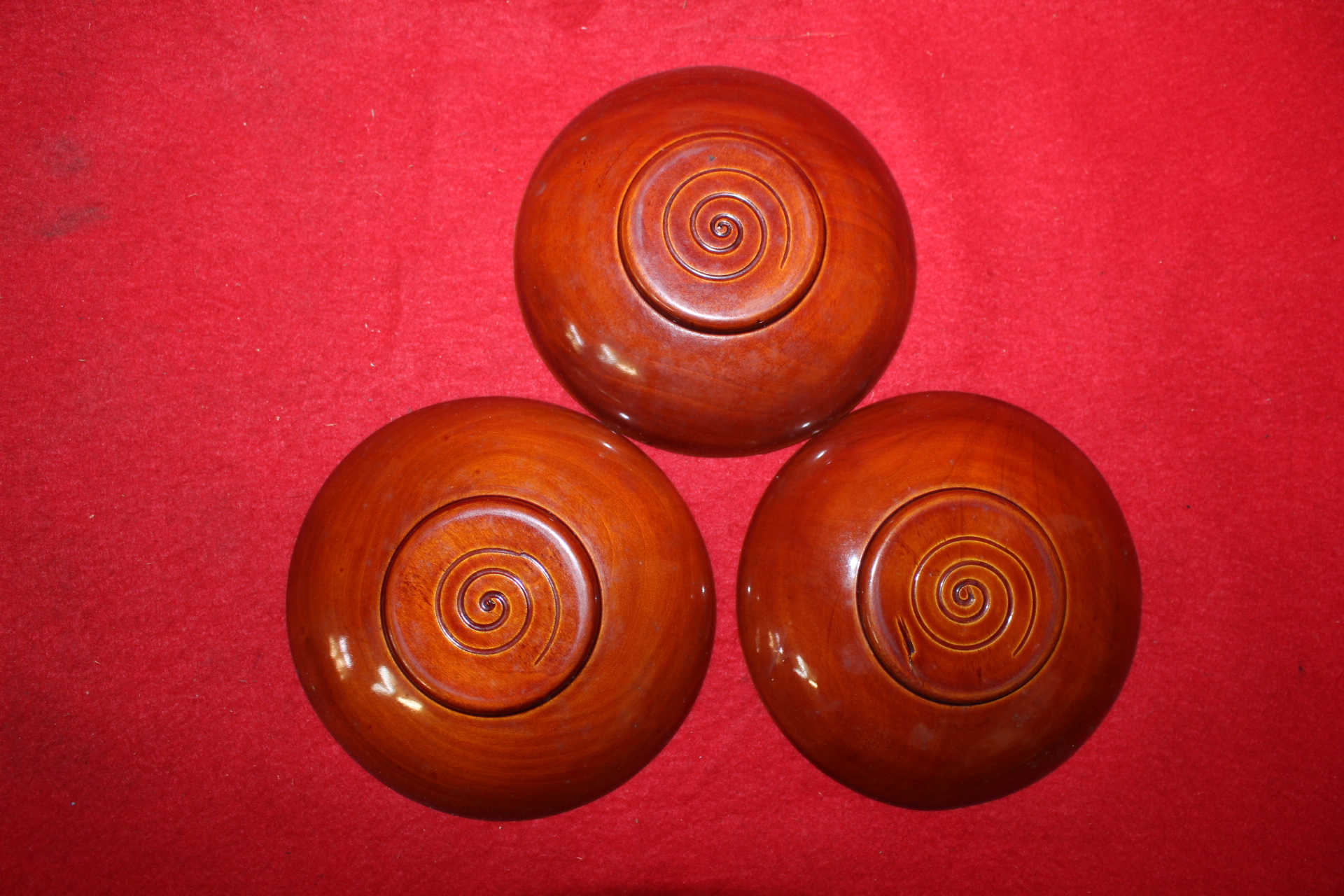 나무로된 완 3점