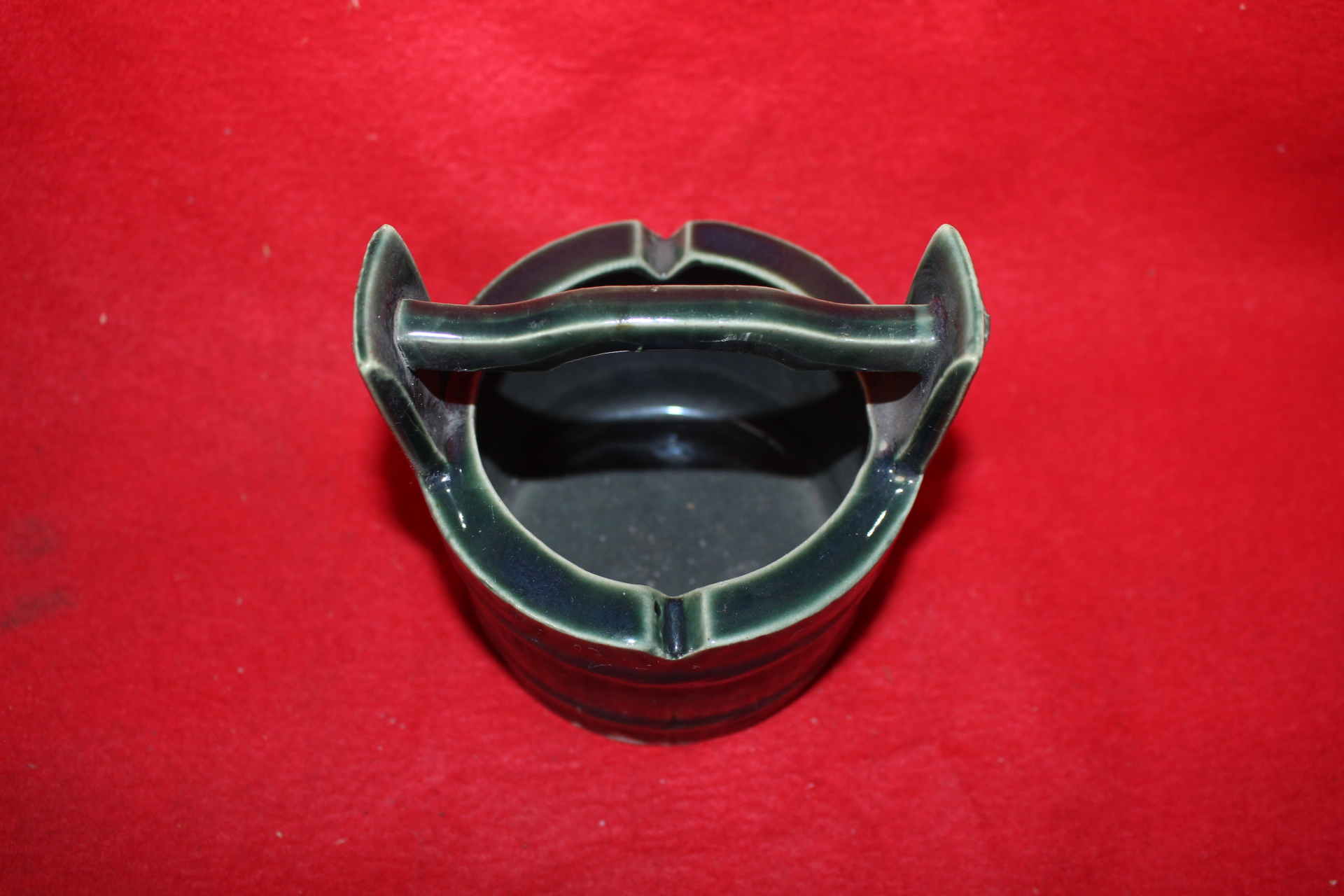 연대가좋은 청자 손잡이달린 향완