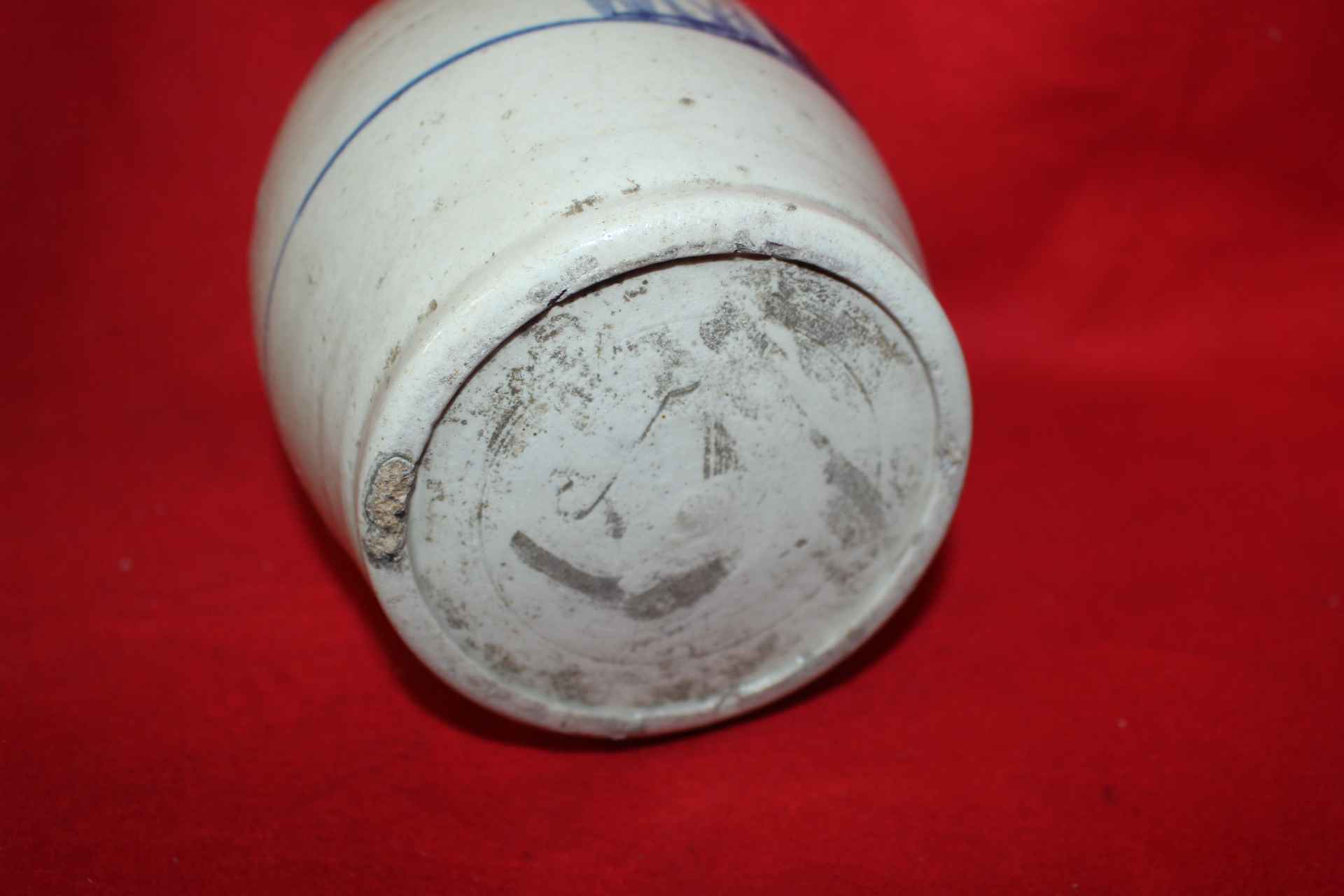 에도시기 청화백자초화문 주병