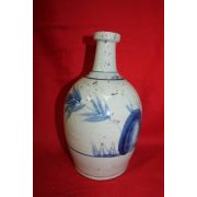 에도시기 청화백자초화문 주병